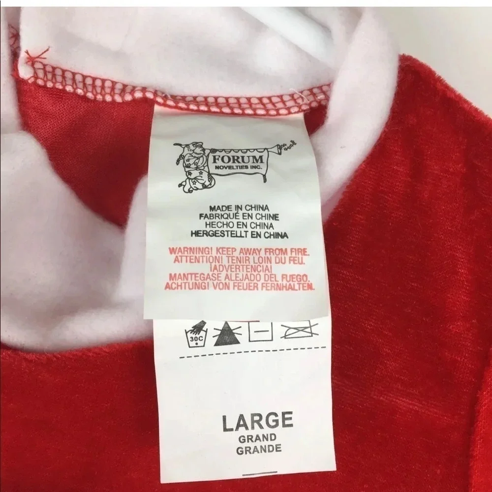 Little Miss Santa’s Helper Dress Large 12-14‎ Hat Costume Christmas Holiday Red